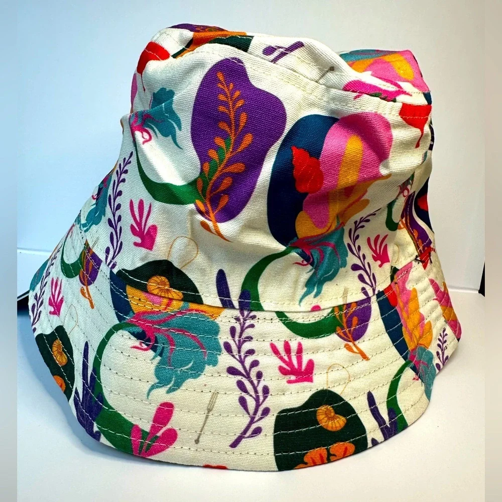 Disney Parks Little Mermaid Reversible Bucket Hat Adult Size NWT
